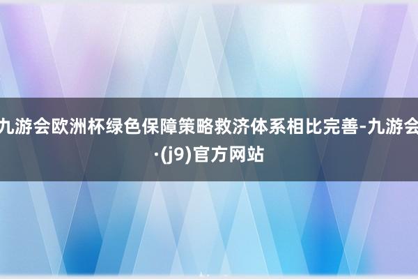 九游会欧洲杯绿色保障策略救济体系相比完善-九游会·(j9)官方网站