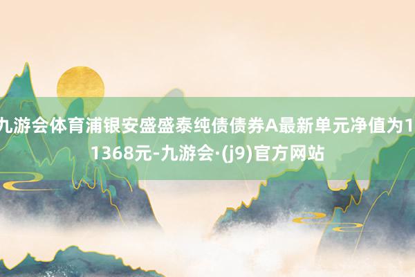 九游会体育浦银安盛盛泰纯债债券A最新单元净值为1.1368元-九游会·(j9)官方网站