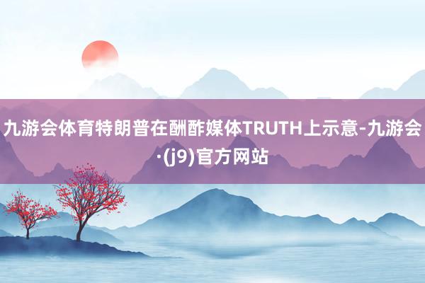 九游会体育特朗普在酬酢媒体TRUTH上示意-九游会·(j9)官方网站