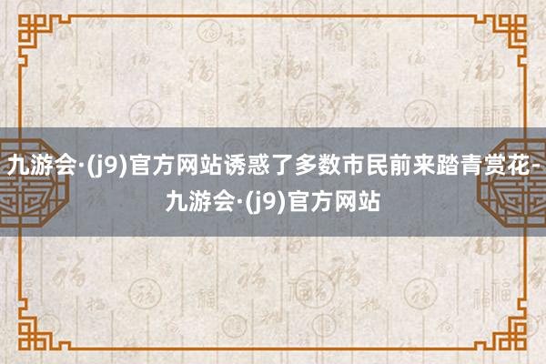 九游会·(j9)官方网站诱惑了多数市民前来踏青赏花-九游会·(j9)官方网站