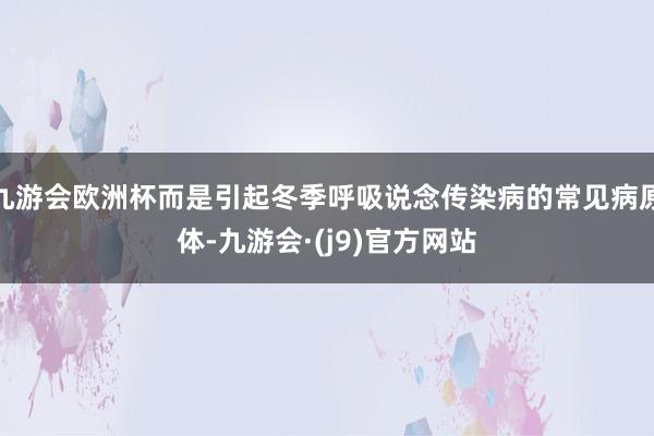 九游会欧洲杯而是引起冬季呼吸说念传染病的常见病原体-九游会·(j9)官方网站